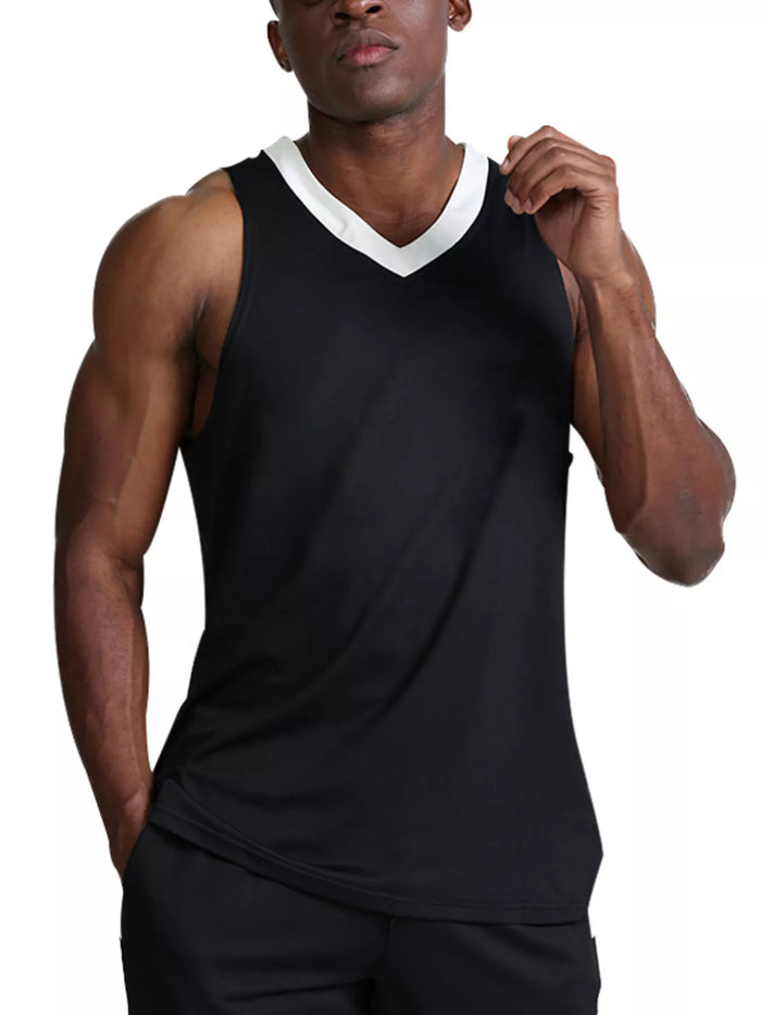 Men's V-Neck Performance Active Tank