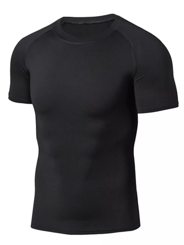 Men's Full Size Round Neck Short Sleeve Active T-Shirt Plus Size